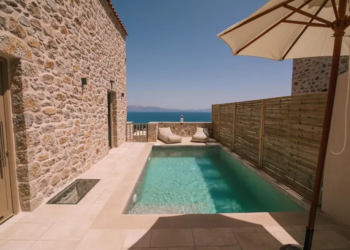 Mani Luxury And In With Private Pools * Gythio